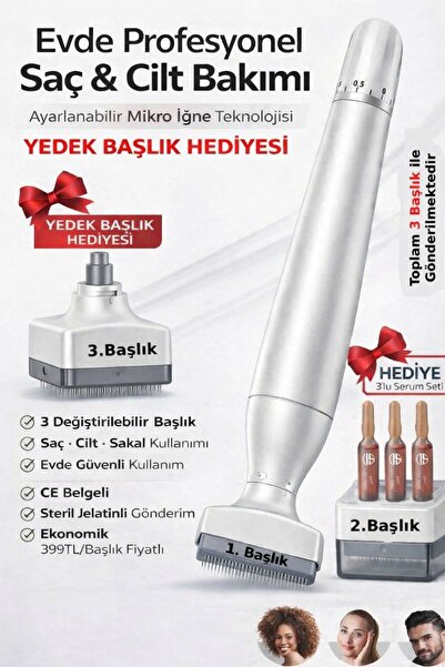 DeepSurge YEDEK BAŞLIK HEDİYELİ Değiştirilebilir Başlıklı Ayarlanabilir Titan...