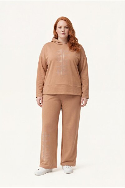 Ebsumu Γυναικεία φόρμα βιζόν με κουκούλα με κουκούλα σε μεγάλο μέγεθος