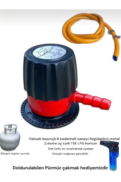 Murat Yüksek Ayarlı Tüp Başlığı Sanayi Ocak Isıtıcı Pürmüz Izolasyon, Regülat...