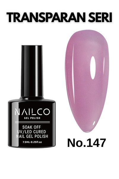 Naıl Co Uv Led Kalıcı Oje 7.5 ml Vitray Vitraj Transparan Seri Nailco 147