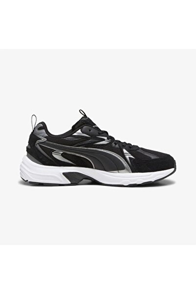 Puma 393489 01 Milenio Tech Suede Siyah-Gümüş-K.Gri Kadın Spor Ay