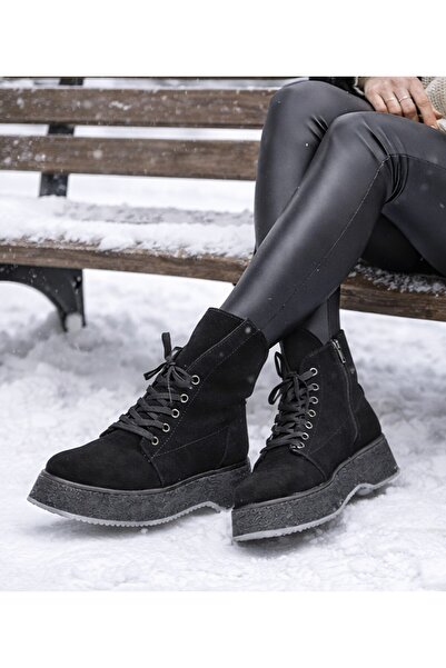 TwoEgoist Dámské semišové kožené boty s kožešinovou podšívkou asymetrického d...