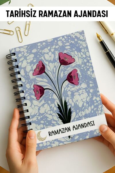 Eldesen Tasarım Ramazan Ajandası, Oruç, Hatim, Teravih, Günlük ve Aylık Planl...