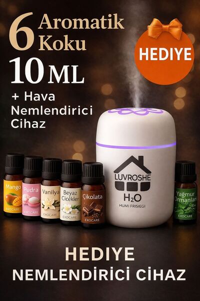 luvroshe 6'lı set 2 Çamaşır Kokusu & Parfümü 10 ml 6 Adet ESANSİYEL YAĞ