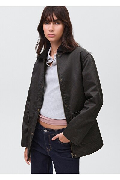 Mango Teen Leopar desenli mum görünümlü parka