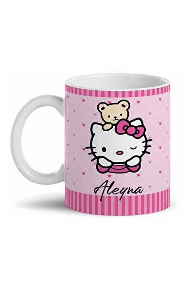 Morinna Kişiye Özel Isimli Hello Kitty Tasarımlı Kupa Bardak Mr-21