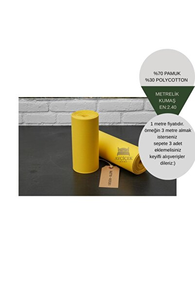 ayçiçek home 1 Meter 57 Yard Akfi̇l Fabric 2.40 Width Bedding Fabric Meterage...