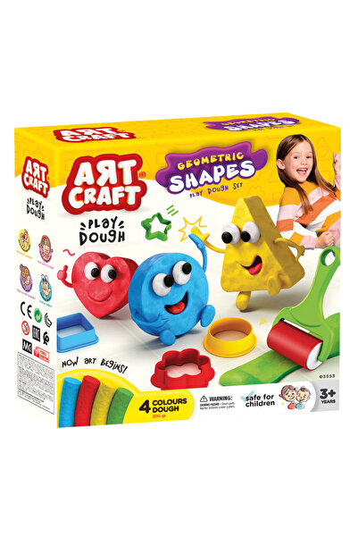 Sayıcı Kids Geometrik Şekiller Hamur Seti 200 gr | Sağlık Testli Güvenli Oyun...