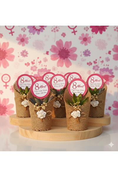 ORGANİZASYON HEDİYEM 10 Adet 8 Mart Dünya Kadınlar Günü Konseptli Kurumsal He...