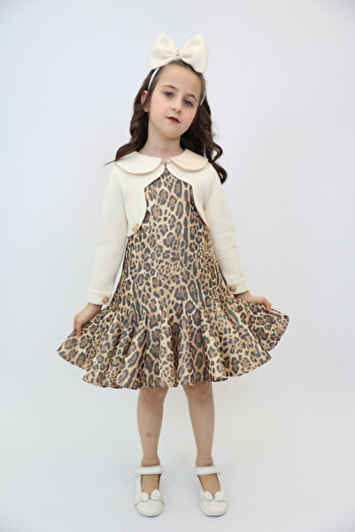 xo kids moda 2-8 Years Old Girl's Dress - 2916 Model