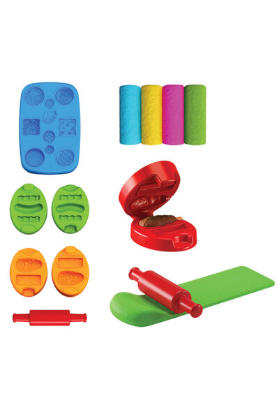 Sayıcı Kids Hamburger Dough Set 200 Gr |   Safe Play Dough with Health Test |   3 Years+ Design & Entertainment