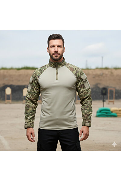 Ertekstekstil Multicam Kamuflaj Combat Askeri Operasyon T-shirt