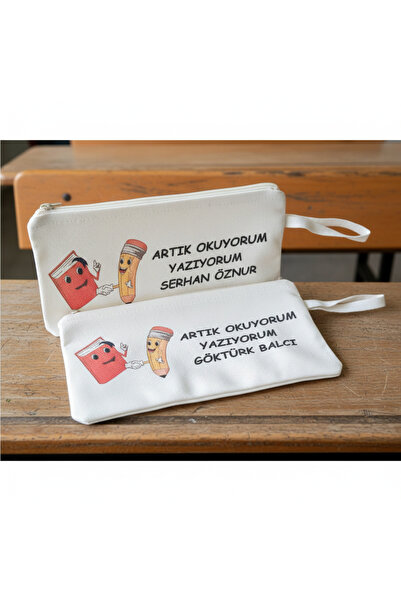 ORGANİZASYON HEDİYEM 10 ADET KİŞİYE ÖZEL ARTIK OKUYORUM YAZIYORUM BASKILI HED...