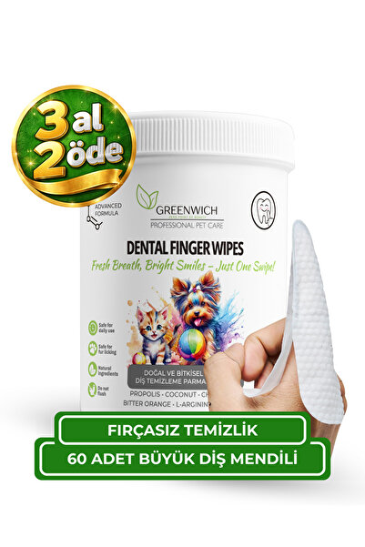 Greenwich Zero Point of Beauty Diş Büyük Boy Mendil 60 Adet | Tartar Ağız Kok...