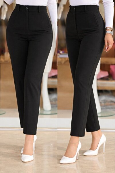 Kanonik Education Pantaloni din crep importați fără curea pentru femei talie ...