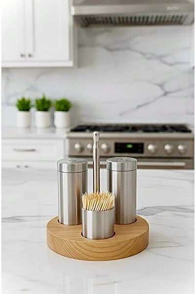 Genel Markalar TUZLUK SETİ YUVARLAK 304 KALİTE PASLANMAZ ÇELİK