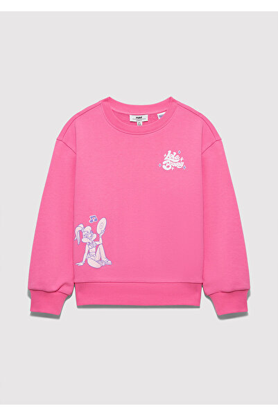 Mavi Lola Bunny Baskılı Pembe Sweatshirt 7S10184-91355