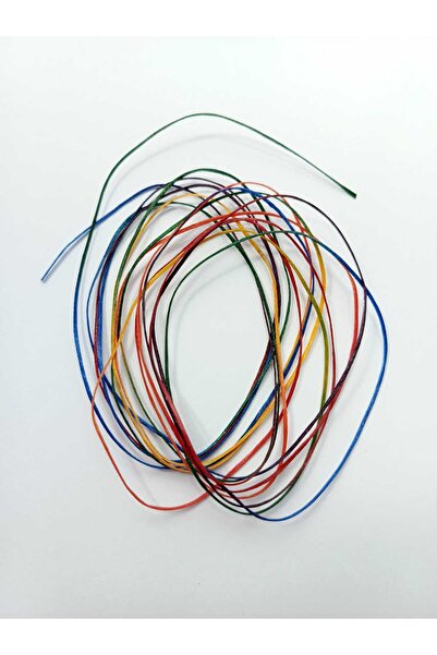 Eskişehir hobi sanat 1 mm 3 metri șnur cerat culori pastelate multicolore pie...