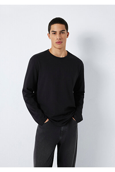 Mavi Long Sleeve Black Basic T-Shirt Loose Fit / Relaxed Fit 0613170-900