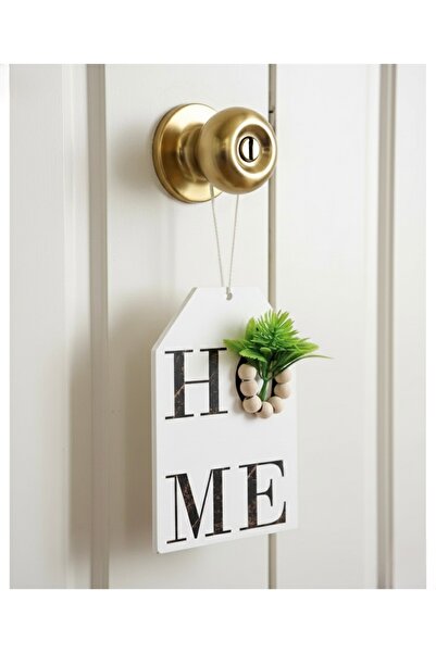 MACROMEKİDS El Yapımı HOME Yazılı Dekoratif Kapı Süsü – Doğal Detaylı Şık ve ...