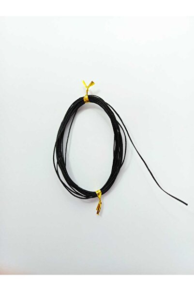 Eskişehir hobi sanat 1 mm 3 metri șnur cerat de culoare neagră, piele de călă...