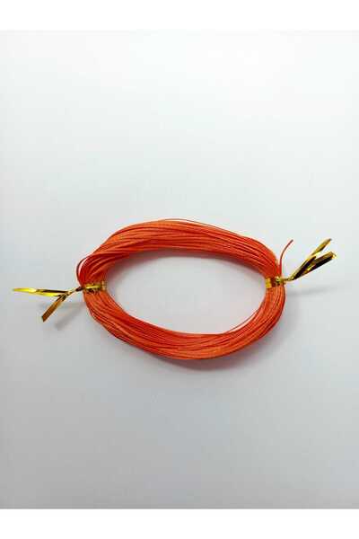 Eskişehir hobi sanat Κορδόνι 1 χιλιοστού, 25 μέτρων, πορτοκαλί χρώματος, κερω...