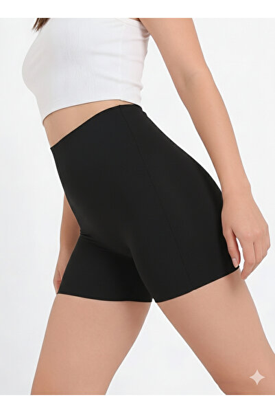 Boubon Co بوكسر نسائي أسود اللون مقطوع بالليزر