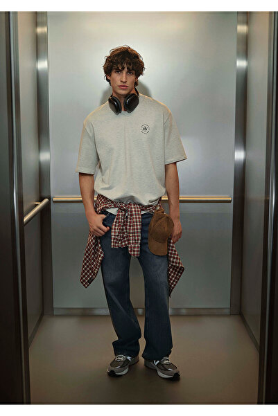 Mavi Mv Printed Gray T-Shirt Relaxed Fit / Relaxed Cut 0612846-82498