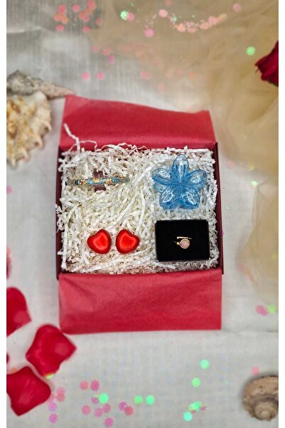 Ivory Pearl سوار من الفولاذ المطلي بالمينا، خاتم من الحجر الطبيعي، مشبك لليوم...