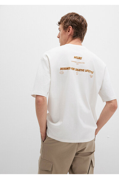 Mavi Printed White T-Shirt Relaxed Fit / Relaxed Cut 0612913-84001