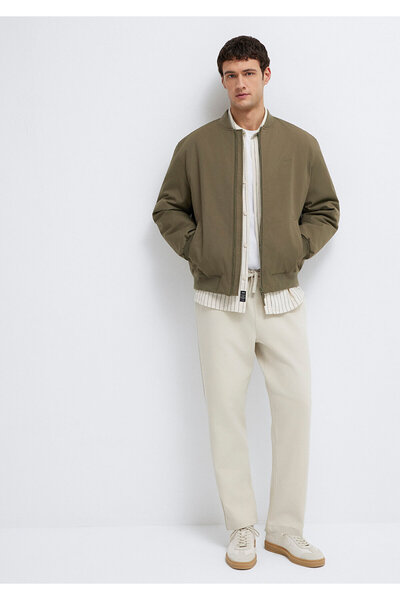 Mavi Pantaloni bej din material subțire Interlock 0010521-70144