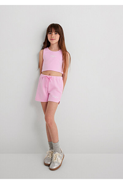 Mavi Club Baskılı Pembe Şort 7410008-70973