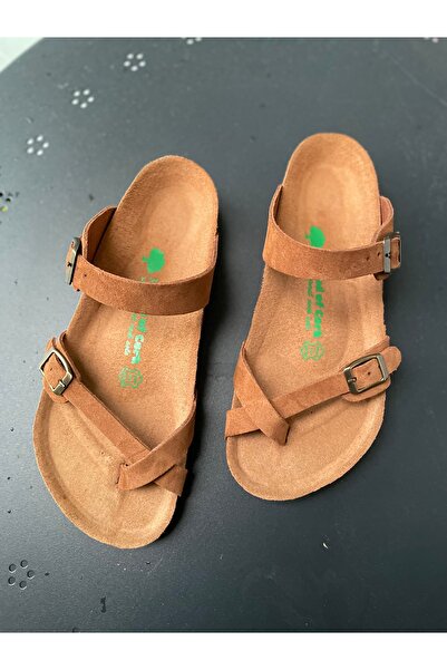 Land of Cork Анатомічні натуральні грибкові тапочки з натуральної шкіри між п...