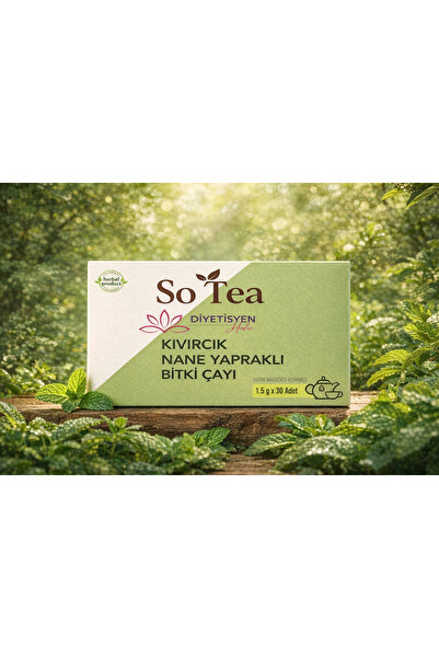 So Tea PCOS Kıvırcık Nane Yapraklı Bitki Çayı Polikistik Over Sendromu 30 şas...