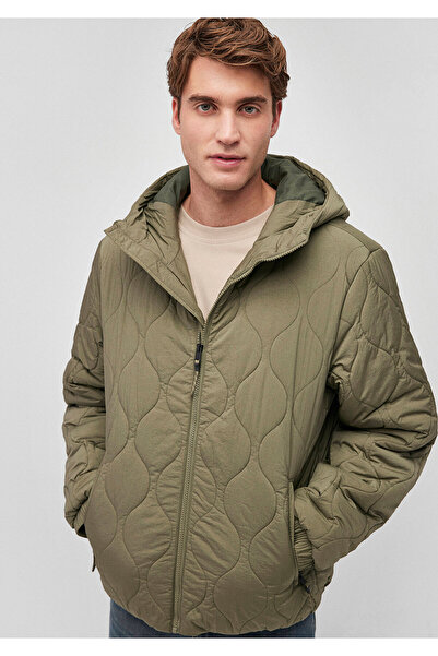 Mavi Green Quilted Hooded Jacket - Regular Fit 0110380 -71559