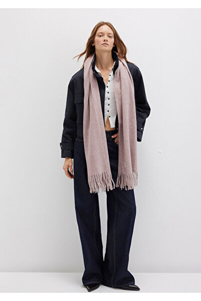 Mavi Püsküllü Pembe Atkı 198940-34526