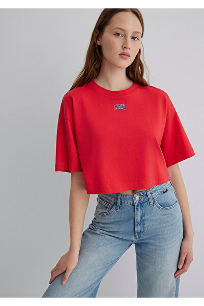 Mavi Τυπωμένο λογότυπο Red Crop T-Shirt Crop / Short Cut1611585-71083