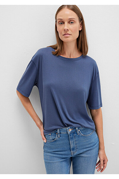 Mavi Μπλουζάκι Navy Blue Modal Tencel Basic - Κανονική Εφαρμογή 1611897 -70487