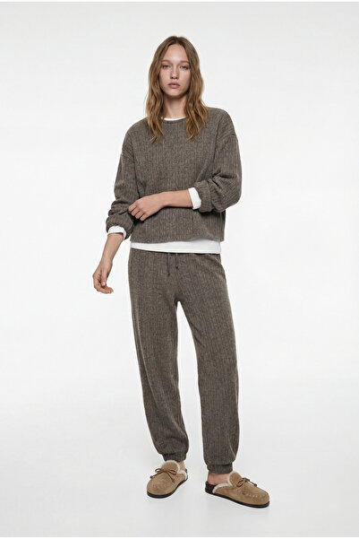 Koton Beli Bağcıklı Rahat Kesim Lastikli Paça Pijama Altı