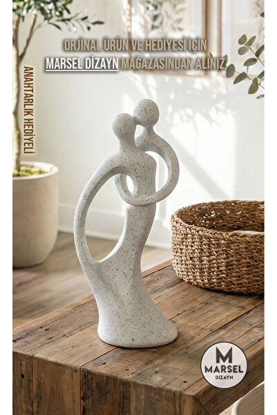 MarselDizayn Sevgililer Gününe Özel Şık Modern Dekoratif Çift Biblosu - Roman...