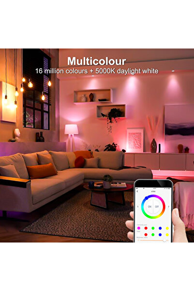 VEPS Ev Tasarımı. Spot Led Lamba, Beyaz Gün Işığı Ve Çok Renkli ,tlf. Uygulam...