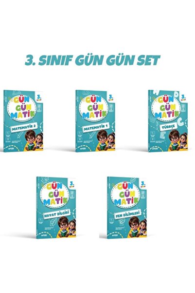 Artıbir Yayınları 3 Sınıf Gün Gün Seti--5’li Tüm Dersler Set