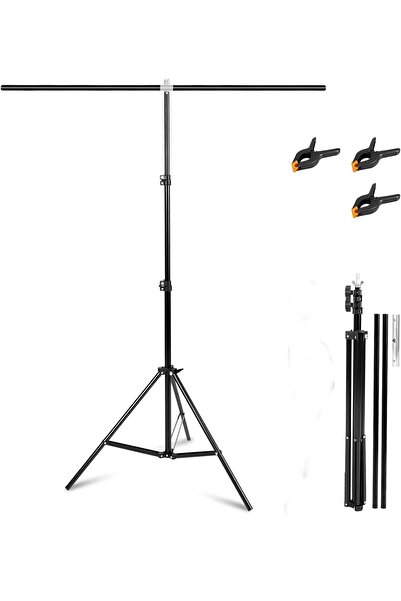 AZT 150x200cm Fon Perde Tutucu PVC Background Backdrop Çekim Standı T Stand B...