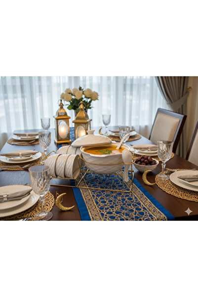 SNK طقم فاخر من 16 قطعة من أواني الحساء الخزفية لستة أشخاص، مع أوعية وملاعق ذ...