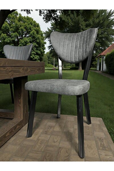 Sahra İNOVASYON SAHRA 6 ADET Elma Sandalye NUBUK KUMAŞ Mutfak-Bahçe-Balkon-Ca...