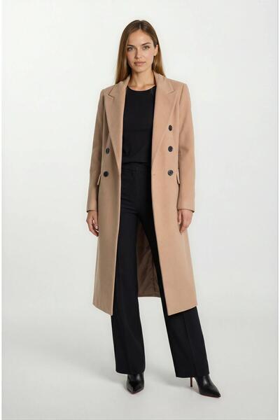 Spazio Duong Mono Yaka Kruvaze Kaban CAMEL