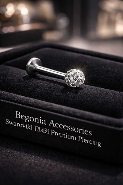 Öte Beri Hayallerin Ötesi 316l Cerrahi Çelik Taşlı Şambala Helix, Septum, Tra...