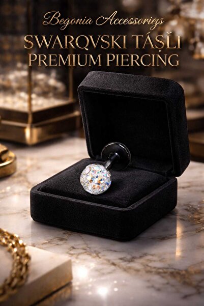 UygunGümüşçülük Antialerjik 316l Cerrahi Çelik  Şambala Helix,septum,tragus,l...