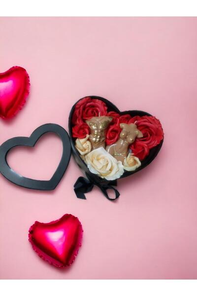 OEM Set of Candles with Double Box, Special, Black and Flowers