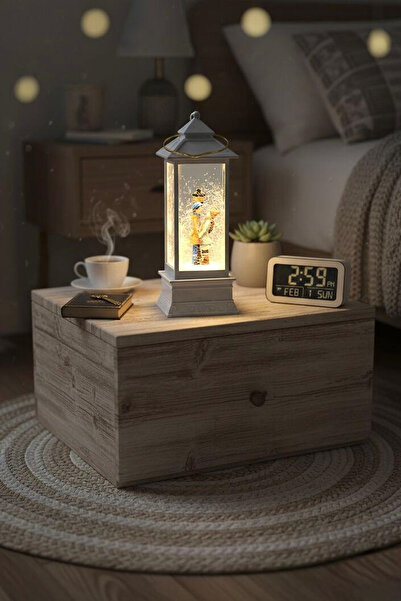 Hyd Sokak Lambası Kule Sim Kar Küresi Işıklı Sevgililer Günü Hediyesi